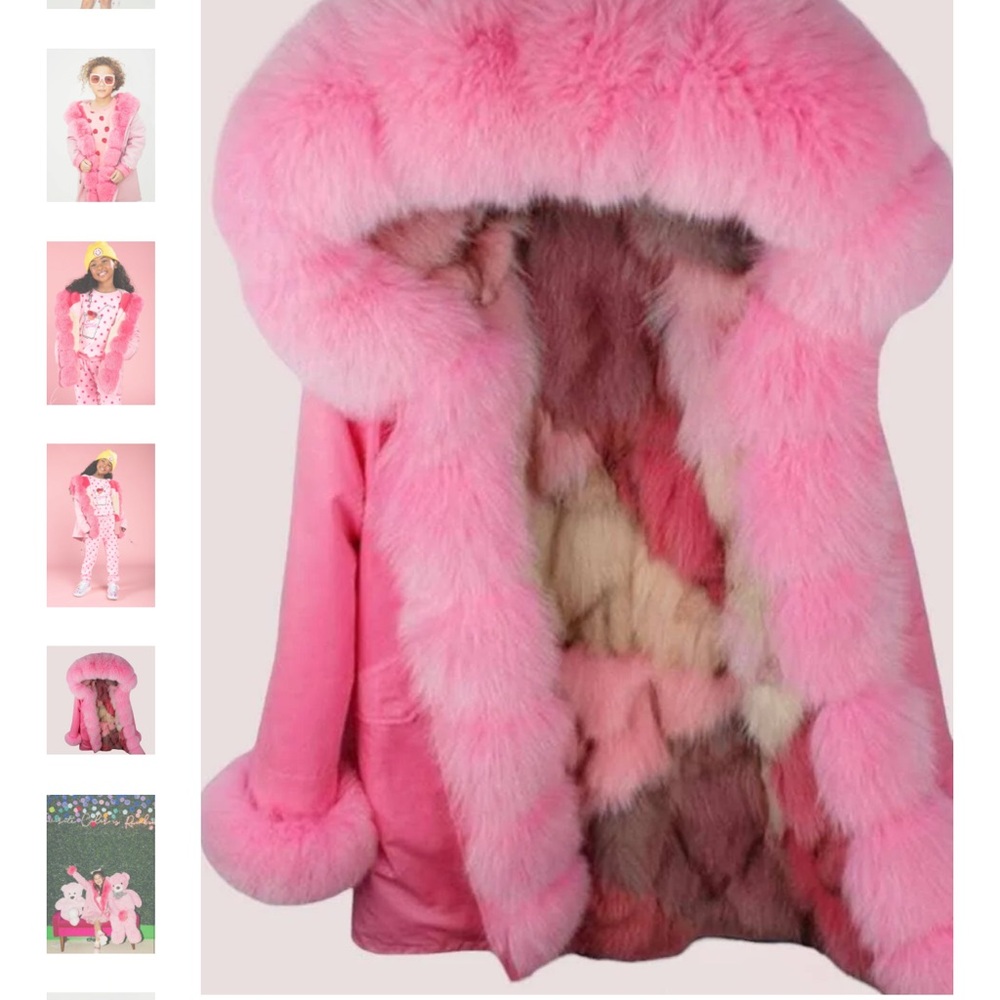 Lola and the Boys faux fur parka new with tags. Gorgeous coat too hot here.